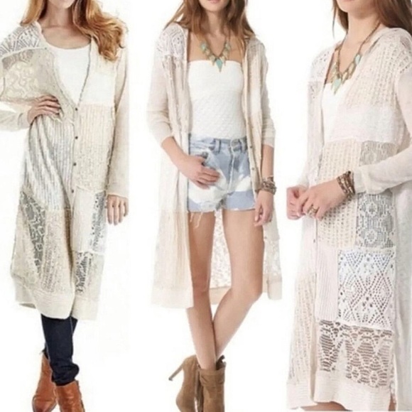 Free People Magic Dragon Patchwork Cardigan Sweater - Picture 11 of 11